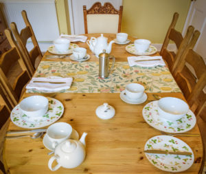 Dining Table - Breakfast Room - Hollin Root B&B